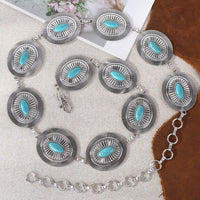 Western Concho Link Chain Belt