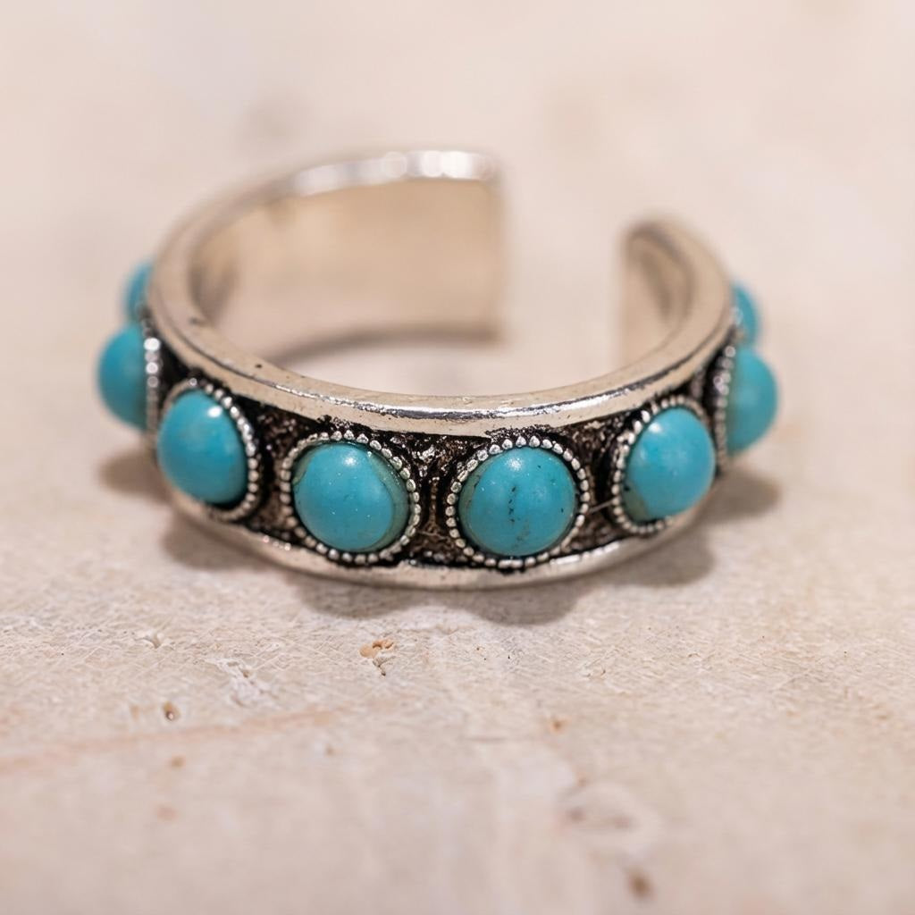 Vintage Silver Turquoise Ring