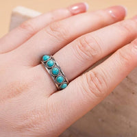 Vintage Silver Turquoise Ring