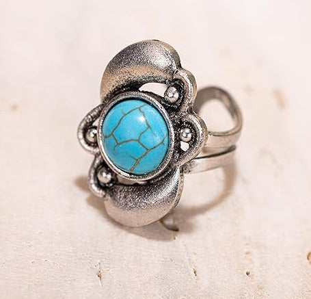 Vintage Silver Turquoise Ring