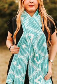 Aztec Knit Scarf