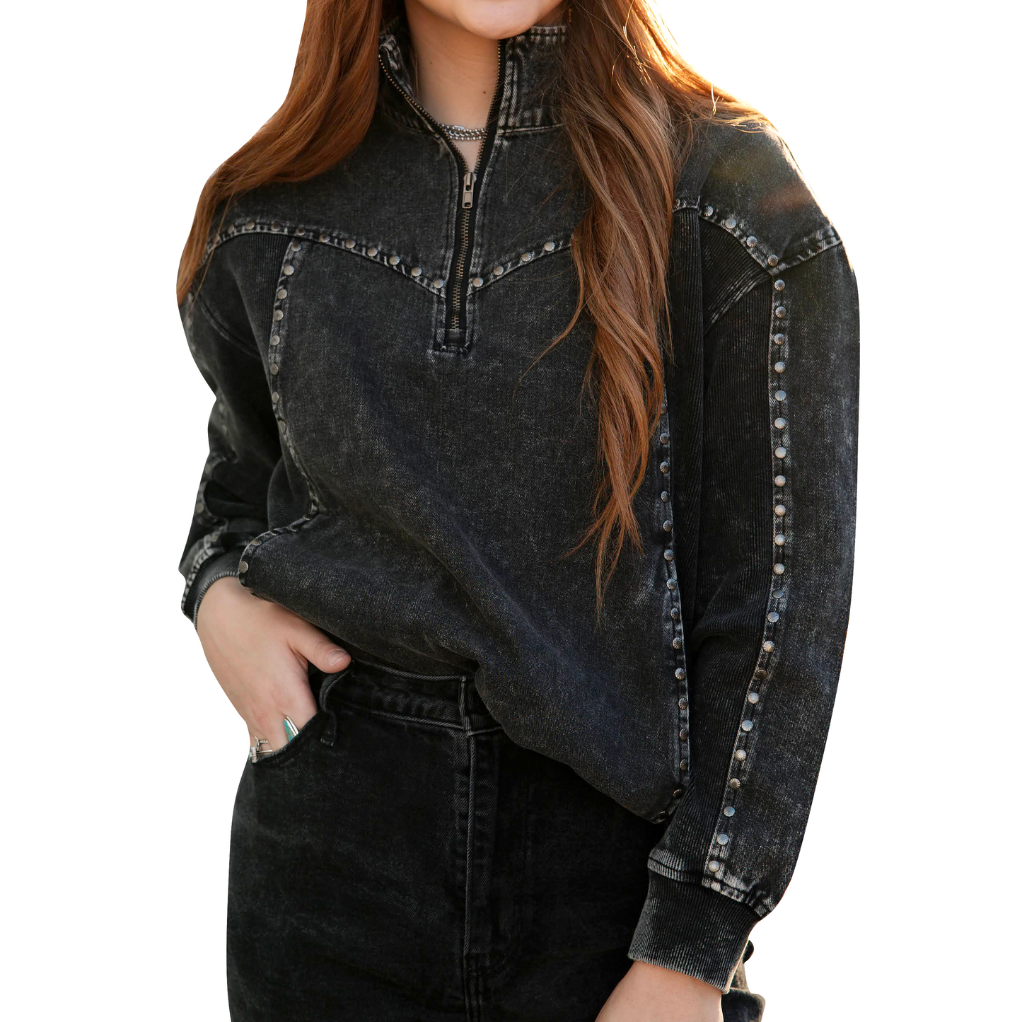Women's Midnight Silver Creek Quarter-Zip Pullover