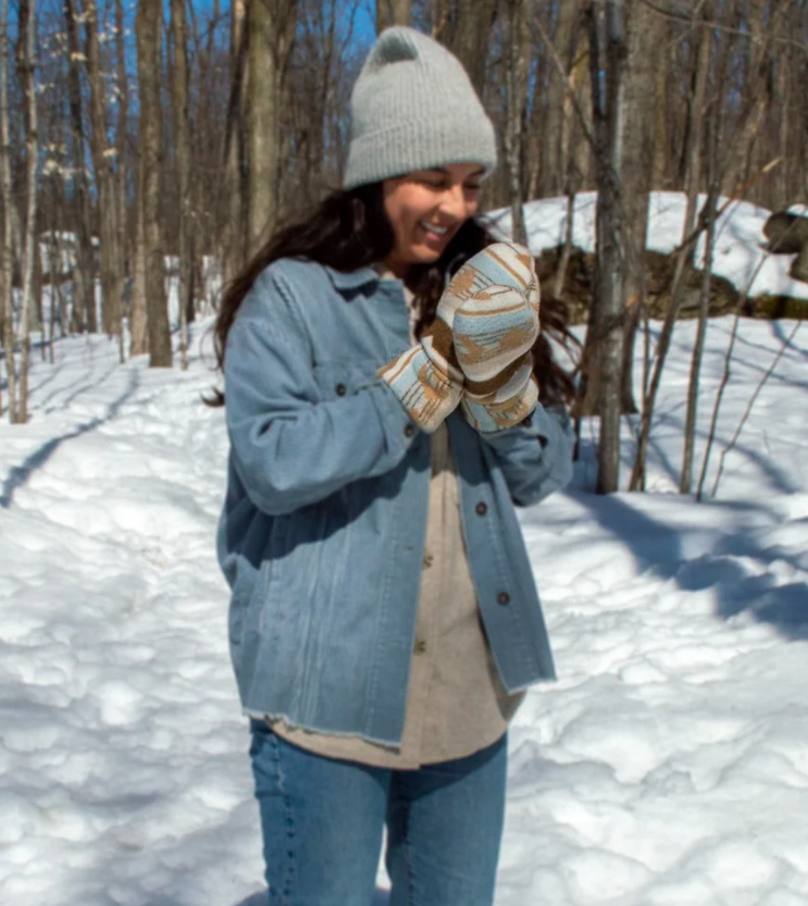 Indigenous Design Wool Blend Mittens