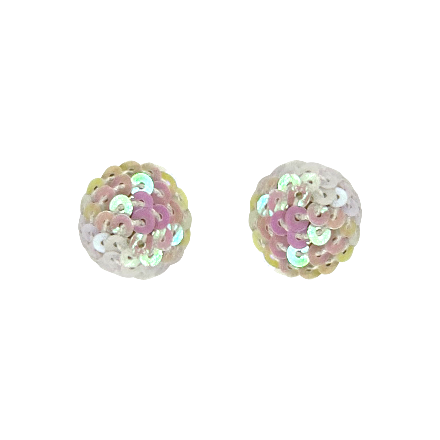 Iridescent Sequins Stud Earrings