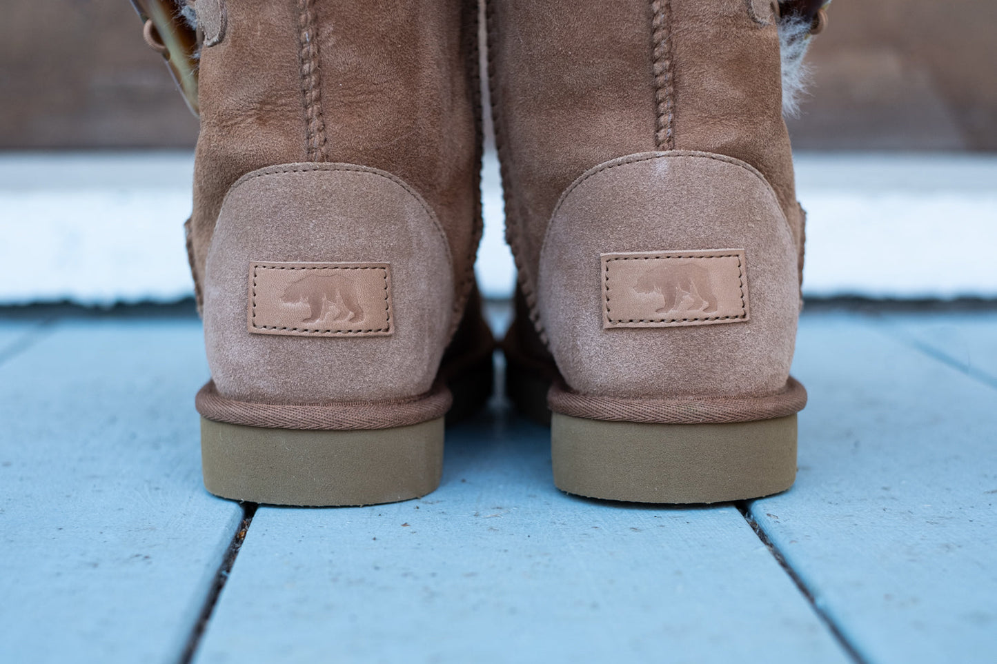 Women's Sheepskin Toggle Winter Boots (Clearance)