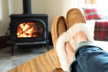 Men's Sheepskin Moccasin Slippers
