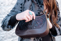 Silver Oval Adjustable Turquoise Ring