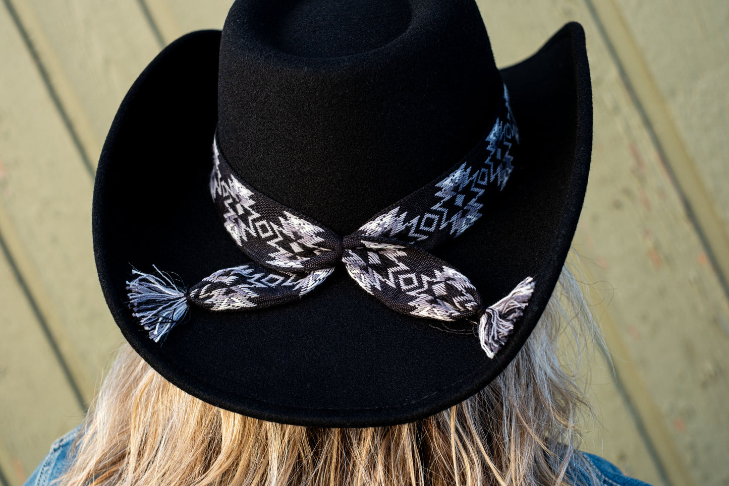 Aztec Vegan Fabric Cowboy Hat