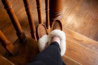 Women's Lined Beaded Moccasin Slippers