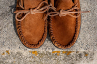 Men's Wide Suede Moccasin Shoes