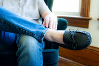 Men's Moose Hide Moccasin Slippers