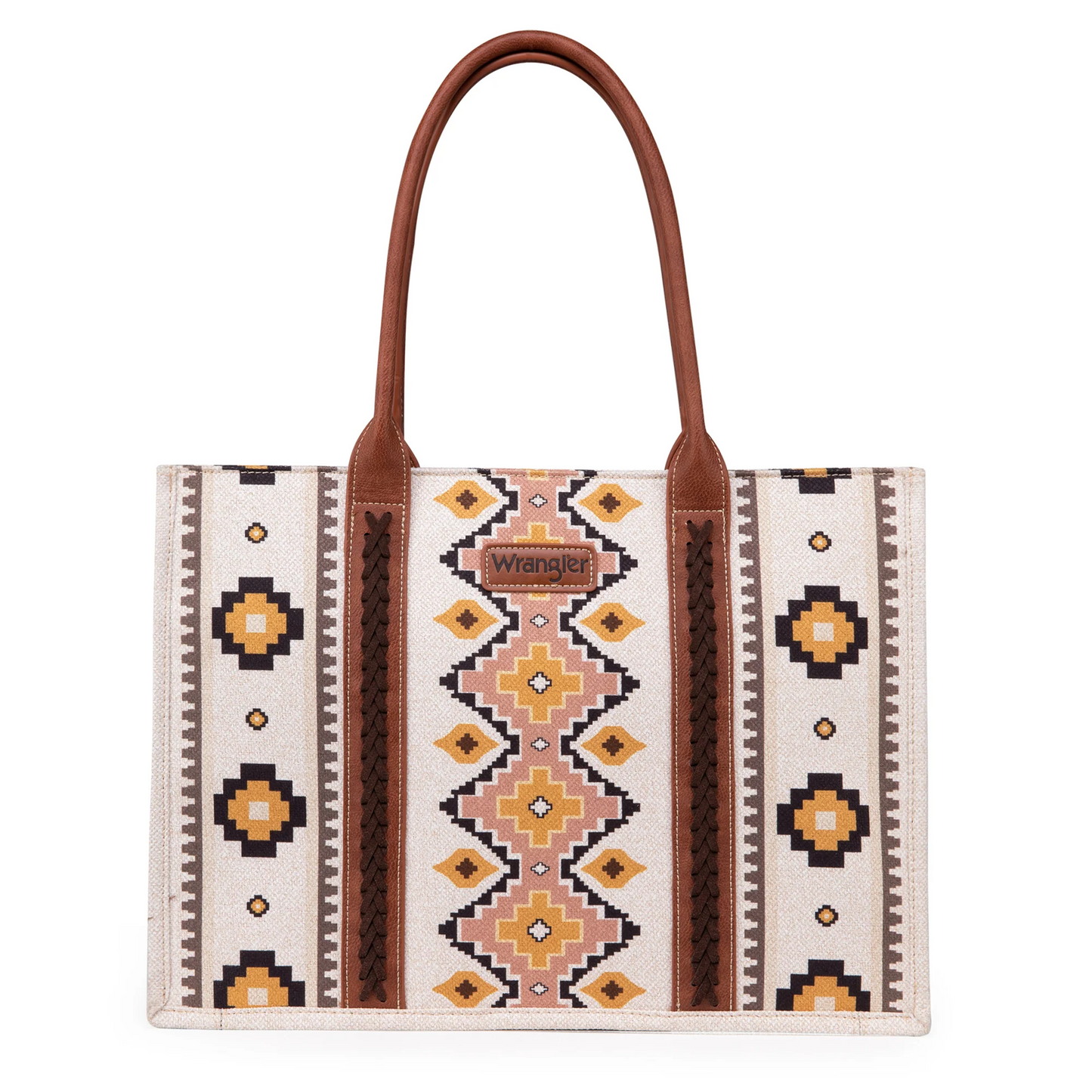 Wrangler Southwestern Print Canvas Wide Tote