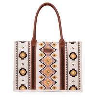 Wrangler Southwestern Print Canvas Wide Tote