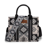 Southwestern Print Small Canvas Tote