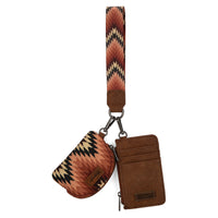 Southwestern Dual Pouch Wristlet