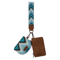 Southwestern Dual Pouch Wristlet