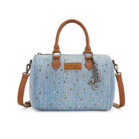 Wrangler Western Rhinestone Denim Boston Bag