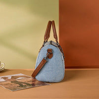 Wrangler Western Rhinestone Denim Boston Bag