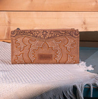 Embroidered Bi-Fold Wallet