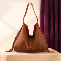 Fringe Floral Tooled Hobo Bag