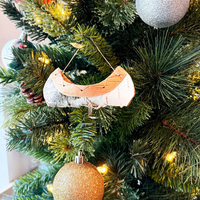 Mini Birchbark Canoe Ornament