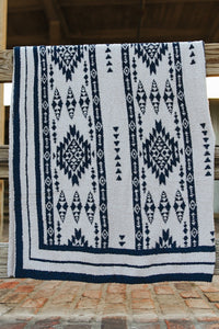 Aztec Sherpa Throw Blanket