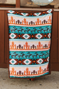 Aztec Sherpa Throw Blanket