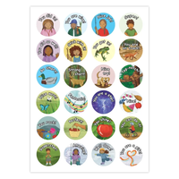 Cedar School Decodables Sticker Sheets: Words of Encouragement (Set of Five)