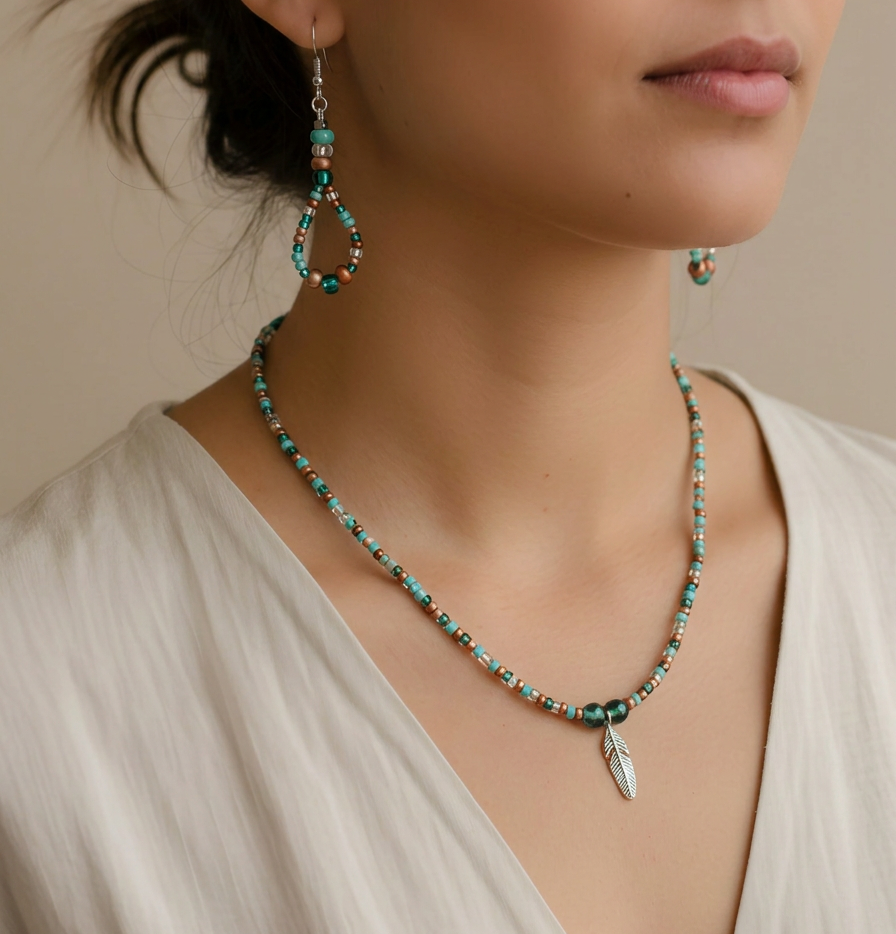 Glass Beaded Necklace