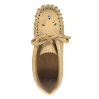 Children's Beaded Moose Hide Moccasin Slippers