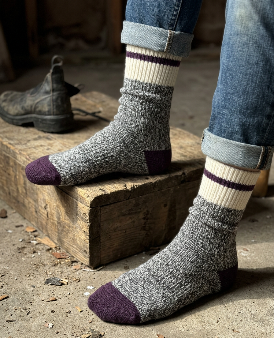 Marled Wool Socks