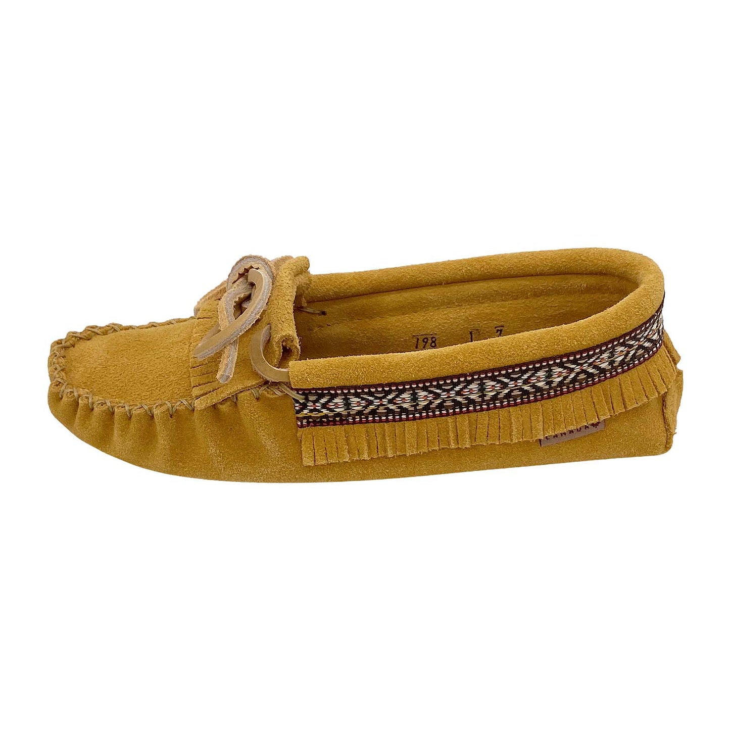Women's Fringed Suede Moccasin Slippers