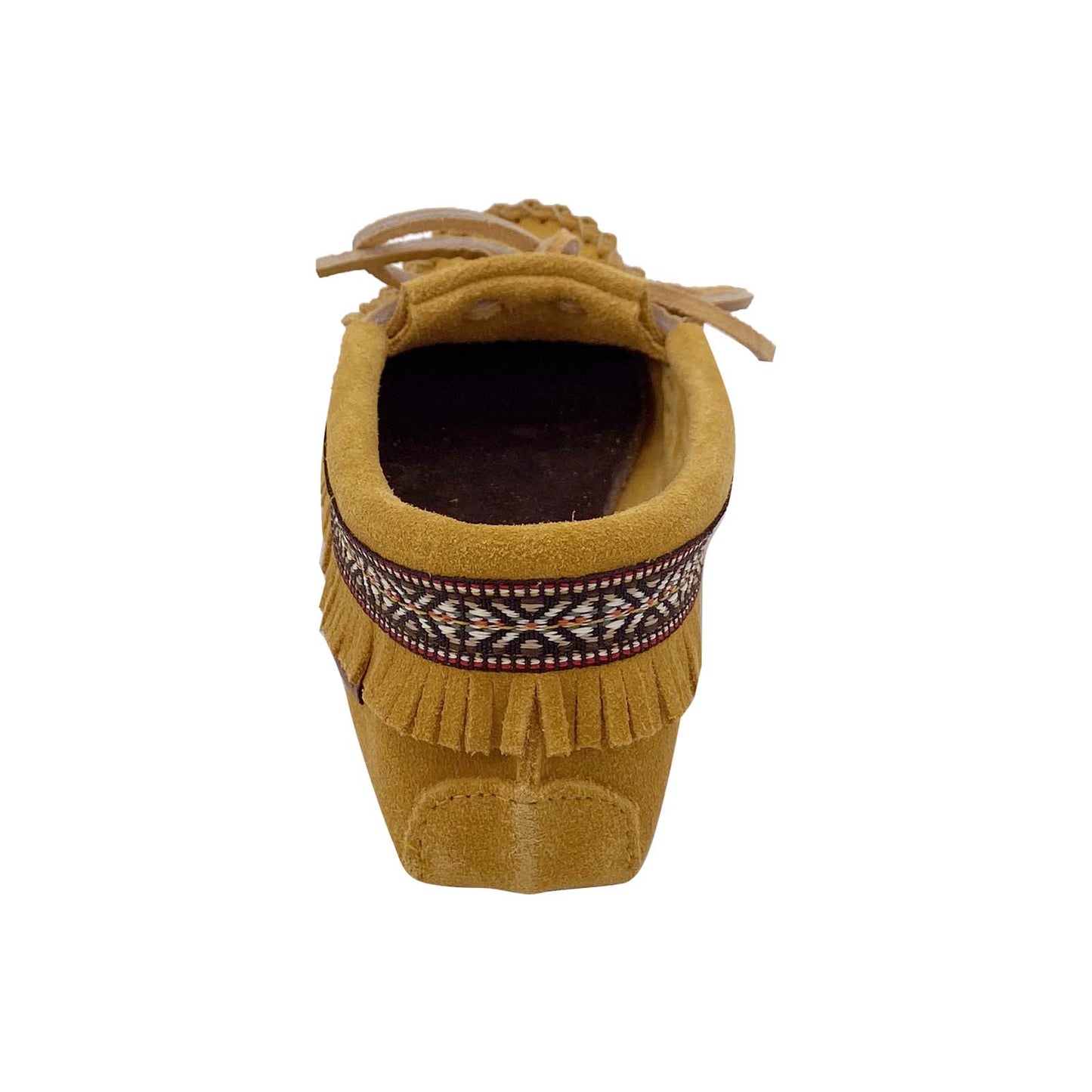 Women's Fringed Suede Moccasin Slippers