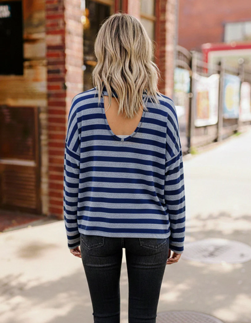 Women's Cotton Stripe Top