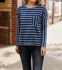 Women's Cotton Stripe Top