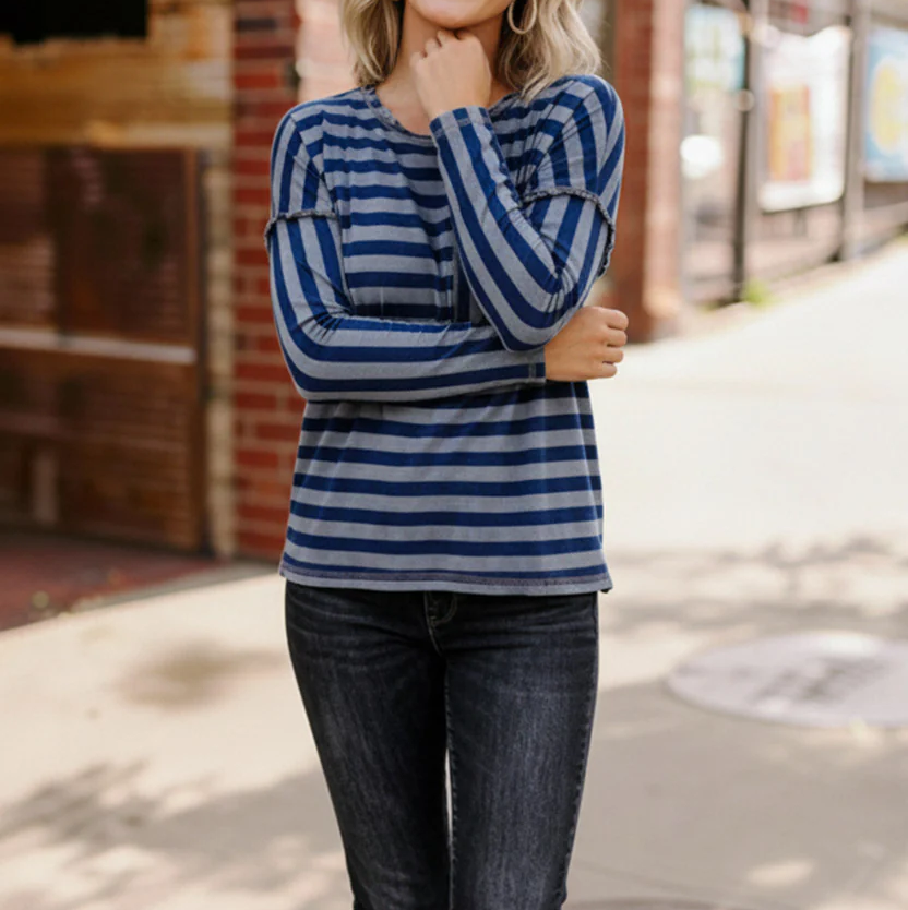 Women's Cotton Stripe Top