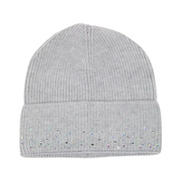 Sparkling Rhinestone Studded Beanie