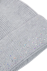 Sparkling Rhinestone Studded Beanie