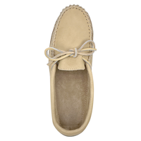 Men's Ivory Wide Moccasin Slippers
