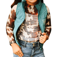 Girls Jade Embroidered Puffer Vest