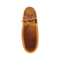 Children's Beaded Suede Moccasin Slippers