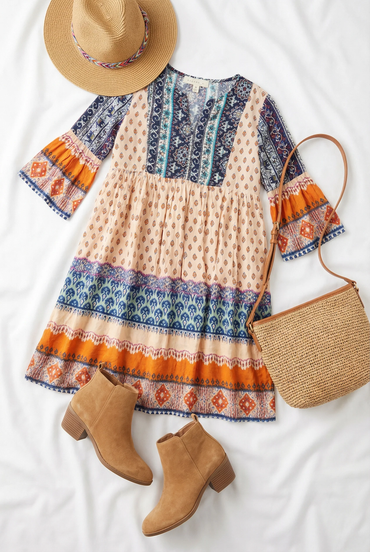 Girls Bohemian Dress