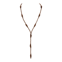 Navajo Pearl Bead Y-Necklace