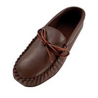 Men's Leather Moccasin Slippers (Clearance)