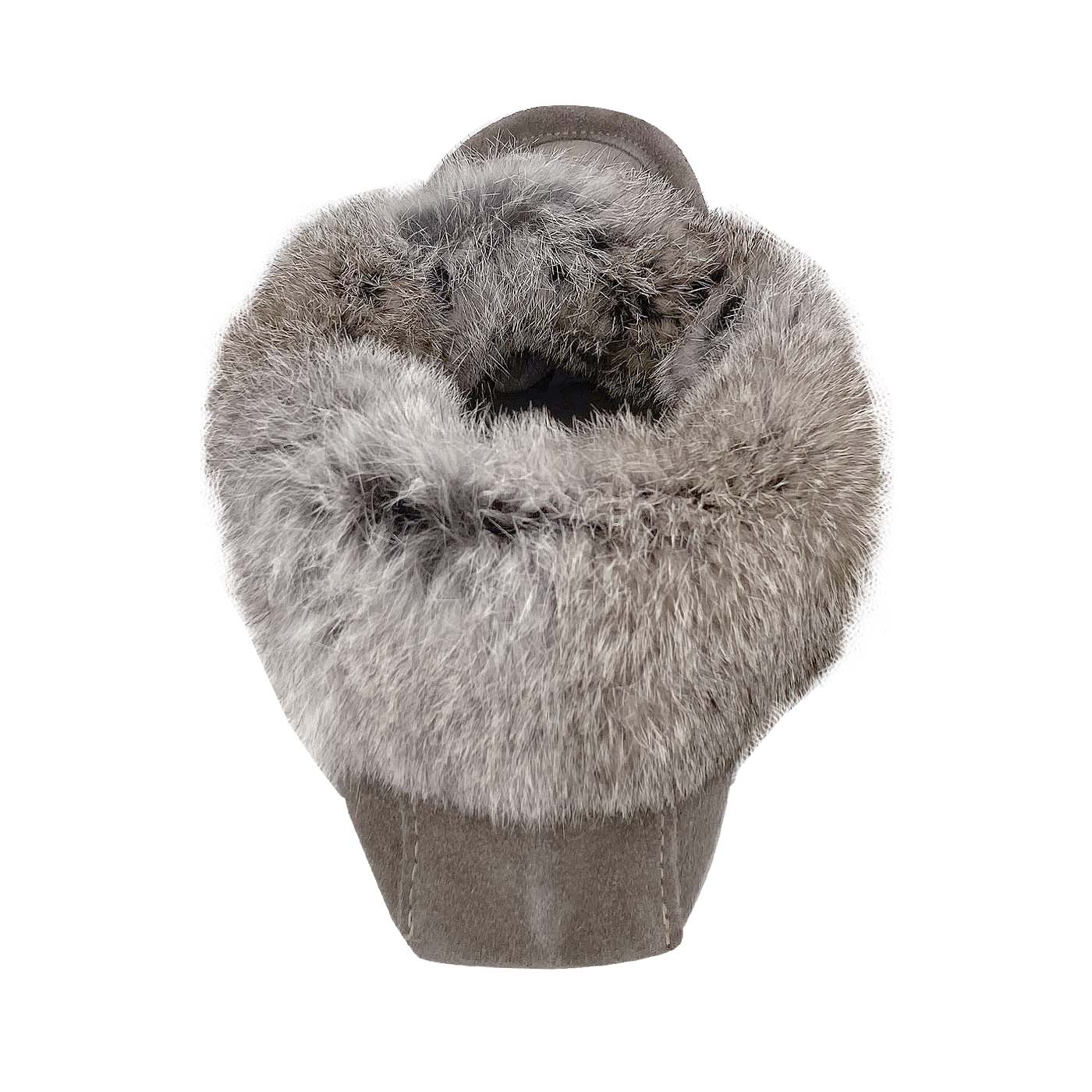 Men's Rabbit Fur Thunderbird Moccasin Slippers