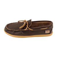 Men's Memory Foam Wide Leather Moccasin Shoes