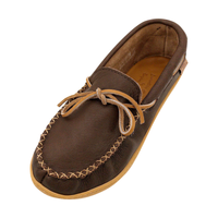Men's Memory Foam Wide Leather Moccasin Shoes