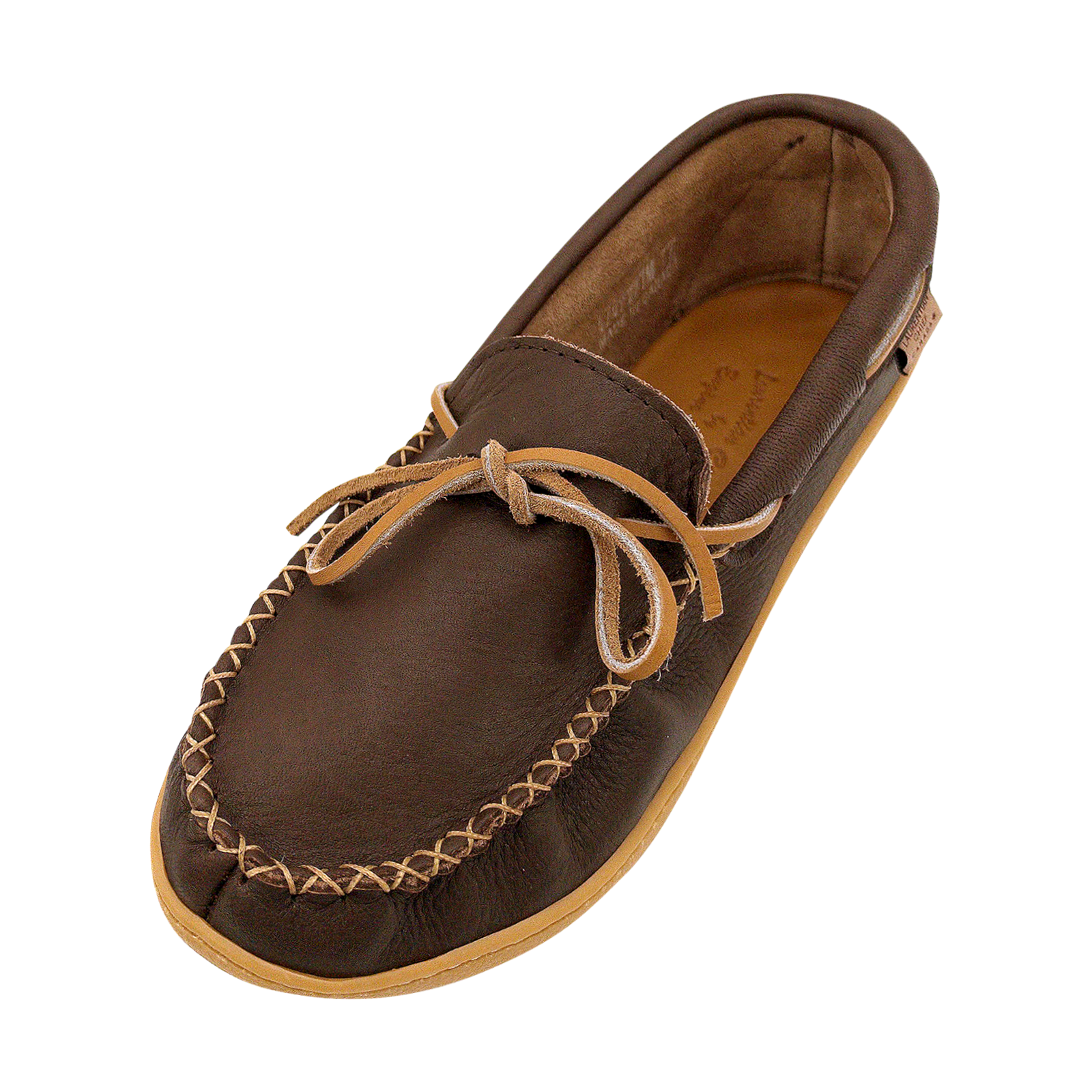 Men's Memory Foam Wide Leather Moccasin Shoes
