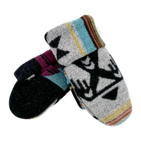 Indigenous Design Wool Blend Mittens