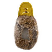 Women's Rabbit Fur Moccasins (Limited Edition Green)